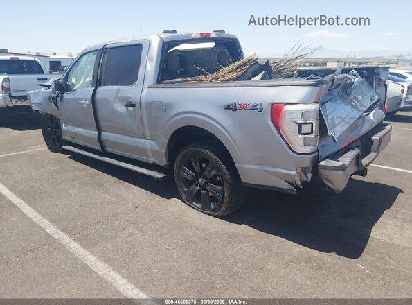 1FTFW1E8XMFA81685 2021 FORD F150 Silver Trasero izquierdo