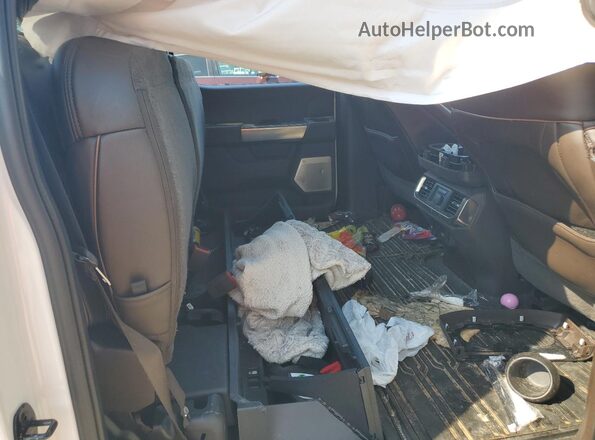 1FTFW1E8XMFA90189 2021 FORD F150 White Widok tylnych siedzeń