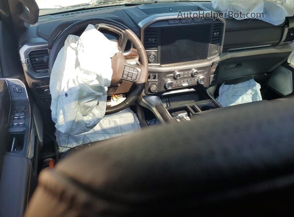 1FTFW1E8XMFA90189 2021 FORD F150 White Widok deski rozdzielczej
