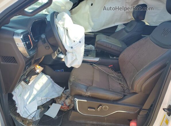 1FTFW1E8XMFA90189 2021 FORD F150 White Widok wnętrza z przodu