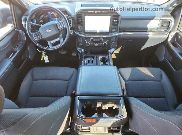 1FTFW1E8XMKE17567 2021 FORD F150 Gray Dashboard view