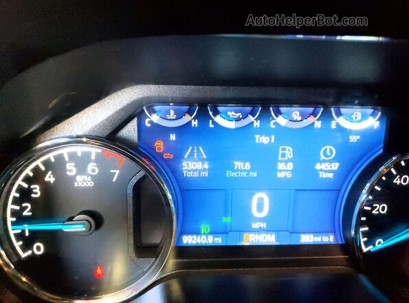 1FTFW1ED0MFC14998 2021 FORD F150 Black Vista del cuadro de instrumentos