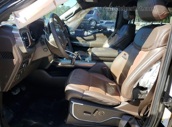 1FTFW1ED0MFC62145 2021 FORD F150 Black Front interior view