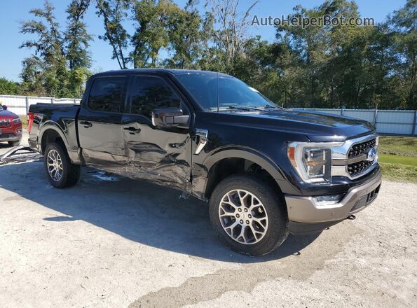 1FTFW1ED0MFC62145 2021 FORD F150 Black Front right