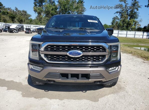 1FTFW1ED0MFC62145 2021 FORD F150 Black Front view