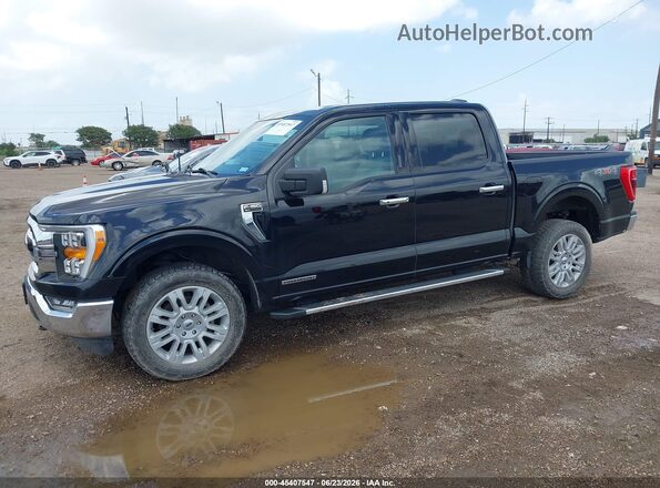 1FTFW1ED0PFC25696 2023 FORD F150 Black Առջևի ձախ երեք քառորդ տեսարան