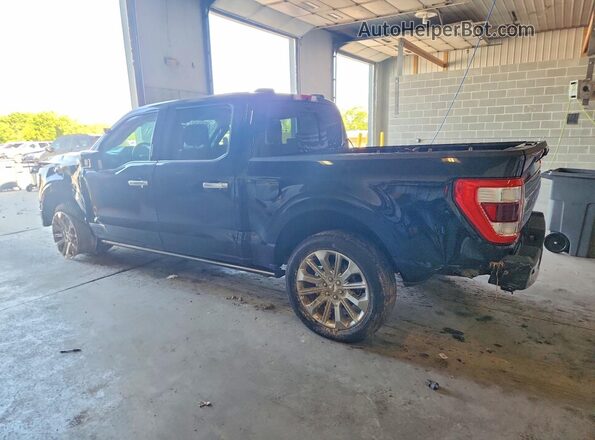 1FTFW1ED1MFB84183 2021 FORD F150 Blue Rear left