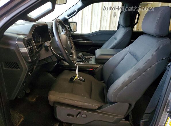 1FTFW1ED1PFD08084 2023 FORD F150 Gray Вид салону спереду