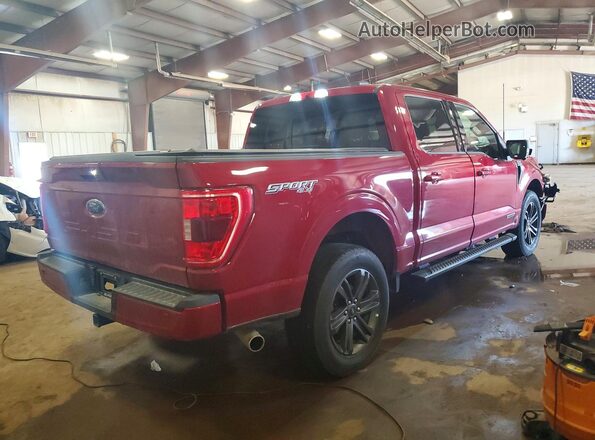 1FTFW1ED2MFC32810 2021 FORD F150 Burgundy Trasero derecho