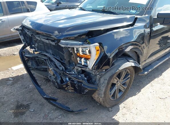 1FTFW1ED2MFC71106 2021 FORD F150 Black Вид спереду