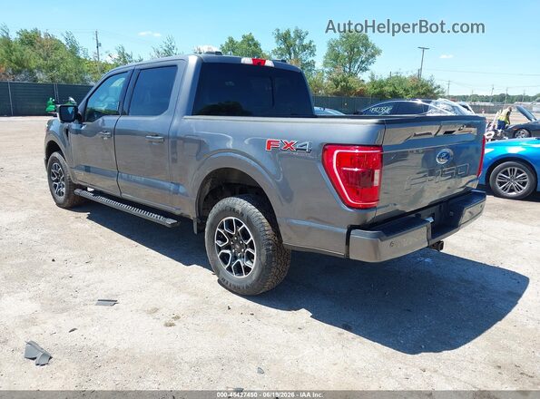 1FTFW1ED3NFA91053 2022 FORD F150 Gray Հետևի ձախ