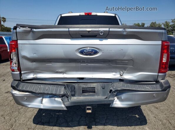 1FTFW1ED3PFA04593 2023 FORD F150 Silver Вид ззаду