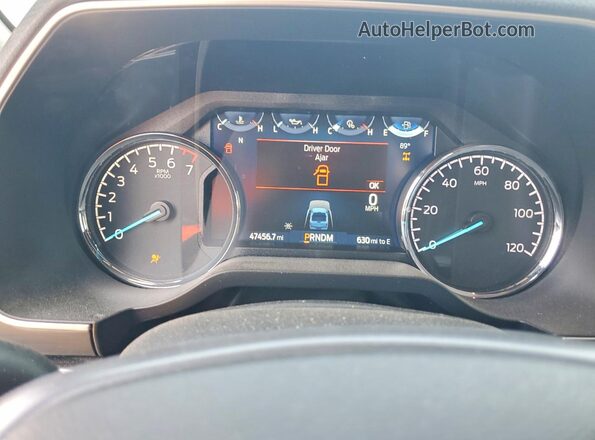 1FTFW1ED3PFA04593 2023 FORD F150 Silver Вид щитка приладів