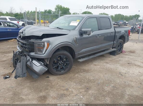 1FTFW1ED3PFA92142 2023 FORD F150 Gray Առջևի ձախ երեք քառորդ տեսարան