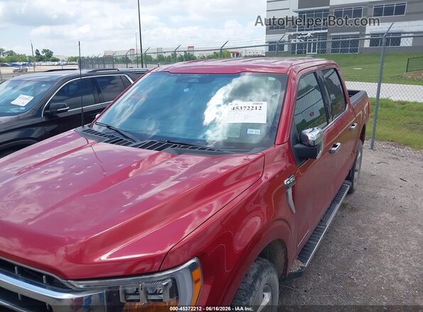 1FTFW1ED4MFC47938 2021 FORD F150 Red Вид спереду