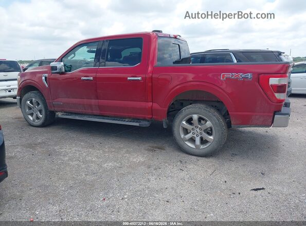 1FTFW1ED4MFC47938 2021 FORD F150 Red Задня ліва чверть