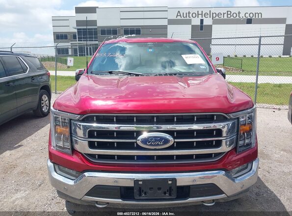 1FTFW1ED4MFC47938 2021 FORD F150 Red Вид щитка приладів