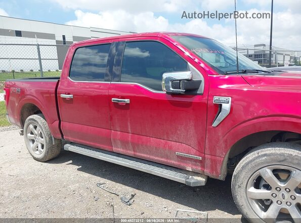 1FTFW1ED4MFC47938 2021 FORD F150 Red Вид задньої частини салону