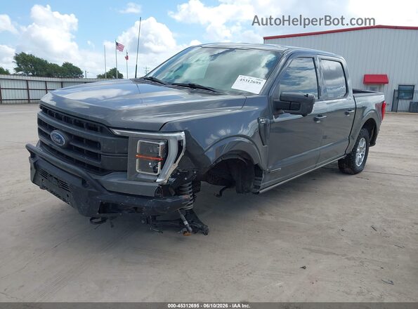 1FTFW1ED4MFC63234 2021 FORD F150 Gray Vista tres cuartos delantera izquierda