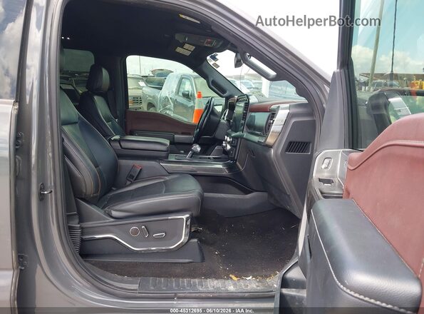 1FTFW1ED4MFC63234 2021 FORD F150 Gray Vista interior delantera
