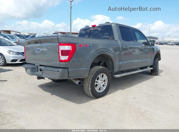 1FTFW1ED4MFC63234 2021 FORD F150 Gray Trasero derecho