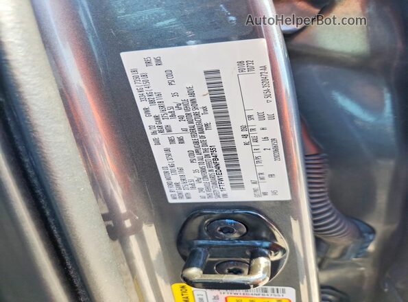 1FTFW1ED4NFB47551 2022 FORD F150 Gray Շարժիչի բաժամունքի տեսք