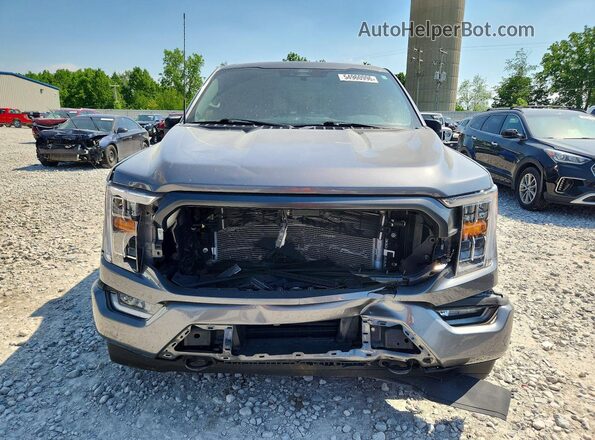 1FTFW1ED4NFB47551 2022 FORD F150 Gray Դիմացի տեսք