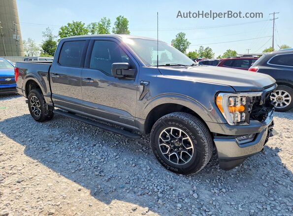 1FTFW1ED4NFB47551 2022 FORD F150 Gray Առջևի աջ