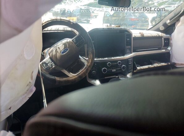 1FTFW1ED4PFB46161 2023 FORD F150 White Առջևի վահանակի տեսք