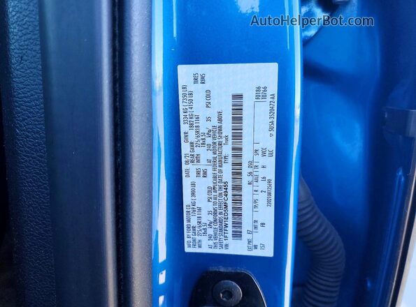 1FTFW1ED5MFC49455 2021 FORD F150 Blue Շարժիչի բաժամունքի տեսք