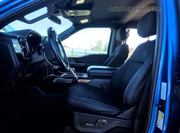 1FTFW1ED5MFC49455 2021 FORD F150 Blue Սալոնի դիմացի տեսք