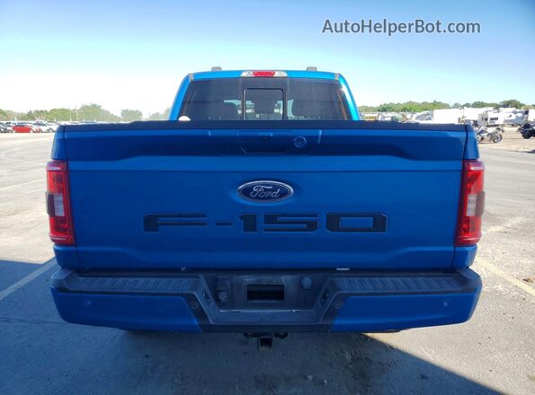 1FTFW1ED5MFC49455 2021 FORD F150 Blue Հետևի տեսք