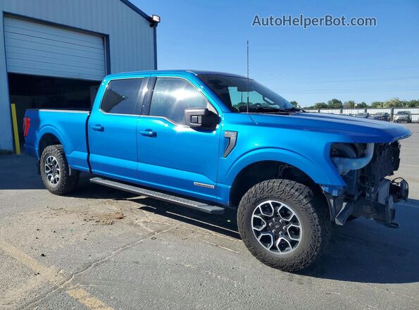 1FTFW1ED5MFC49455 2021 FORD F150 Blue Առջևի աջ