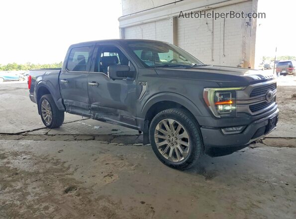 1FTFW1ED5NFA06617 2022 FORD F150 Gray Przód prawy