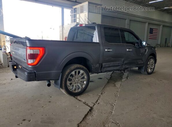 1FTFW1ED5NFA06617 2022 FORD F150 Gray Tył prawy