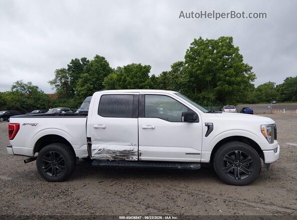 1FTFW1ED5NFB53066 2022 FORD F150 White Սալոնի 360 աստիճան տեսք