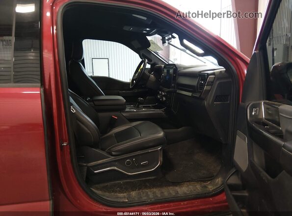 1FTFW1ED5NFC17560 2022 FORD F150 Red წინა სალონის ხედი