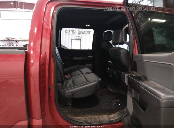 1FTFW1ED5NFC17560 2022 FORD F150 Red VIN კოდის სტიკერის ხედი