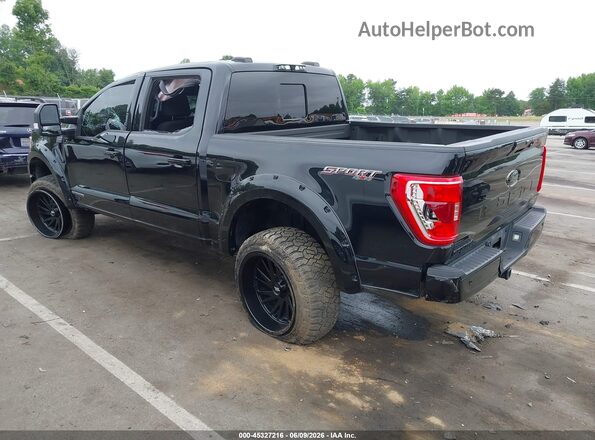 1FTFW1ED5NFC42670 2022 FORD F150 Black Rear left