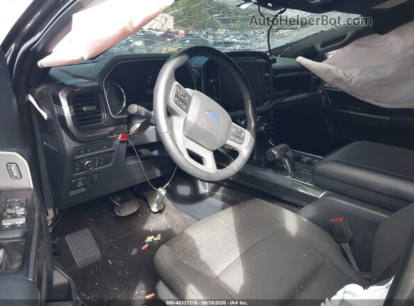 1FTFW1ED5NFC42670 2022 FORD F150 Black Front interior view