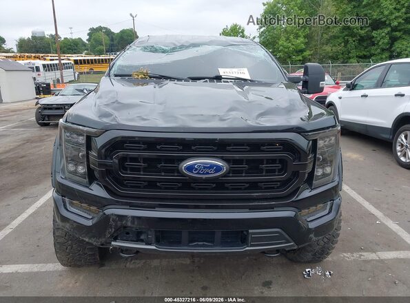 1FTFW1ED5NFC42670 2022 FORD F150 Black Rear interior view