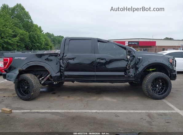 1FTFW1ED5NFC42670 2022 FORD F150 Black 360 interior view