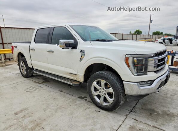 1FTFW1ED6MFB07132 2021 FORD F150 White Delantero derecho