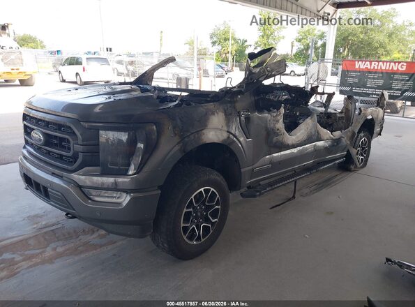 1FTFW1ED6NFA61660 2022 FORD F150 Gray Front left