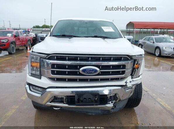 1FTFW1ED6NFB81250 2022 FORD F150 White Սարքավորումների վահանակի տեսք