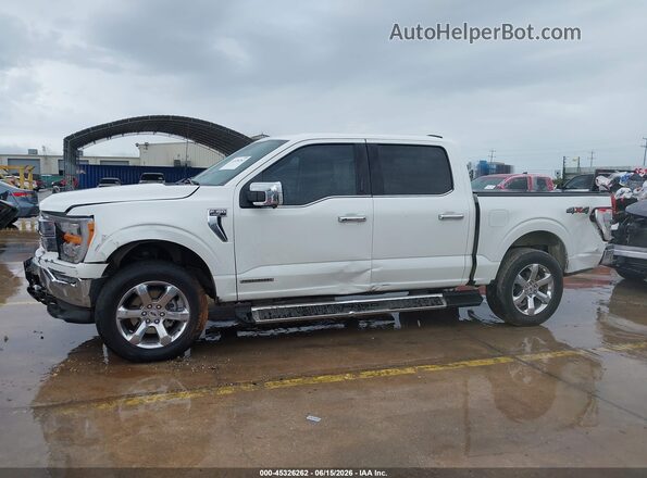 1FTFW1ED6NFB81250 2022 FORD F150 White Սալոնի 360 աստիճան տեսք