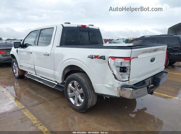 1FTFW1ED6NFB81250 2022 FORD F150 White Հետևի ձախ