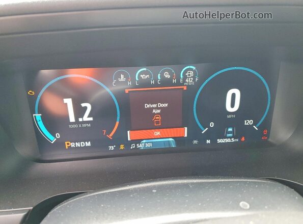 1FTFW1ED6PFB43276 2023 FORD F150 Gray Սարքավորումների վահանակի տեսք