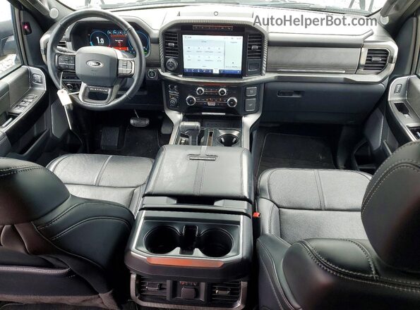 1FTFW1ED6PFB43276 2023 FORD F150 Gray Առջևի վահանակի տեսք