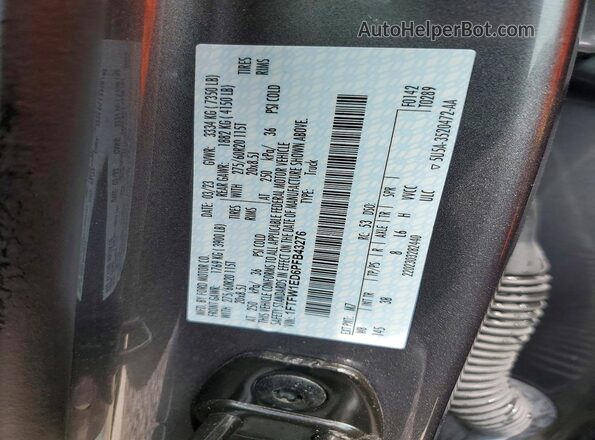 1FTFW1ED6PFB43276 2023 FORD F150 Gray Շարժիչի բաժամունքի տեսք